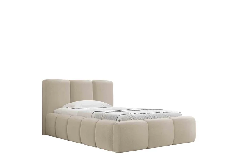 Salvenor Sängram med Förvaring 90x200 cm - Beige - Möbler - Säng - Sängram & sängstomme