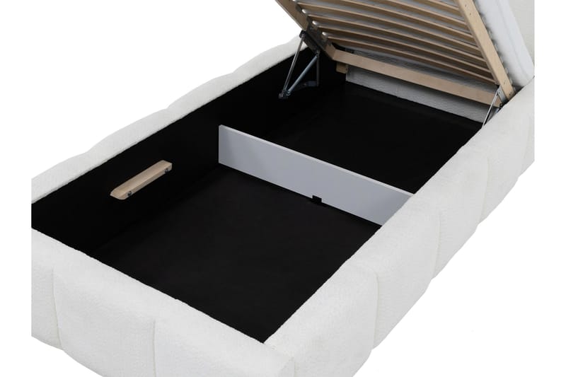 Salvenor Sängram med Förvaring 90x200 cm - Beige - Möbler - Säng - Sängram & sängstomme