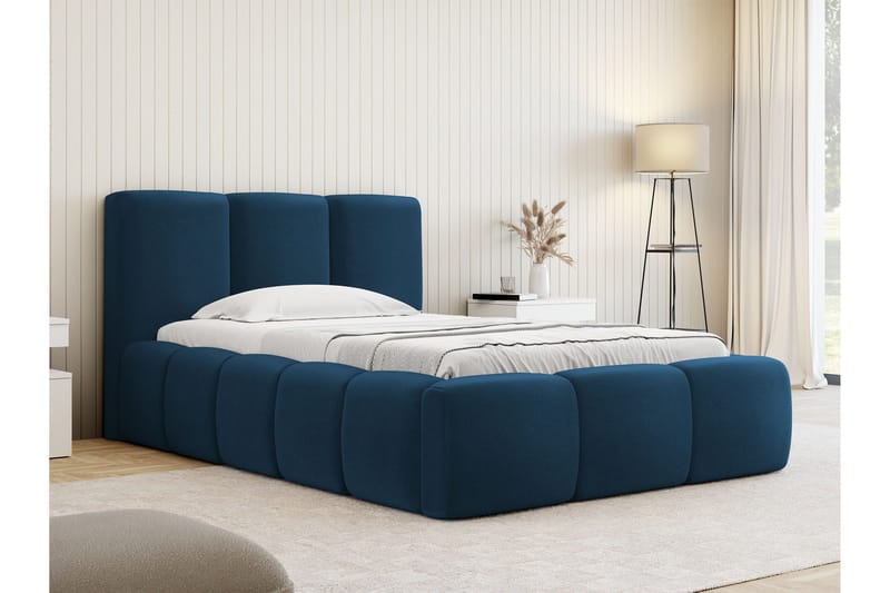 Salvenor Sängram med Förvaring 90x200 cm - Blå - Möbler - Säng - Sängram & sängstomme