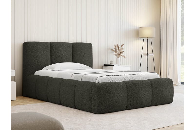 Salvenor Sängram med Förvaring 90x200 cm - Grå - Möbler - Säng - Sängram & sängstomme