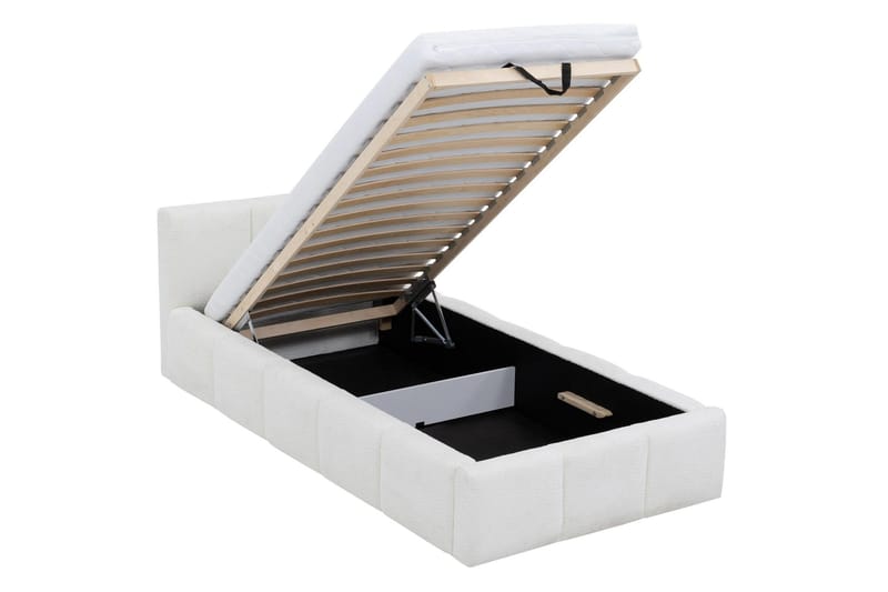 Salvenor Sängram med Förvaring 90x200 cm - Grå - Möbler - Säng - Sängram & sängstomme