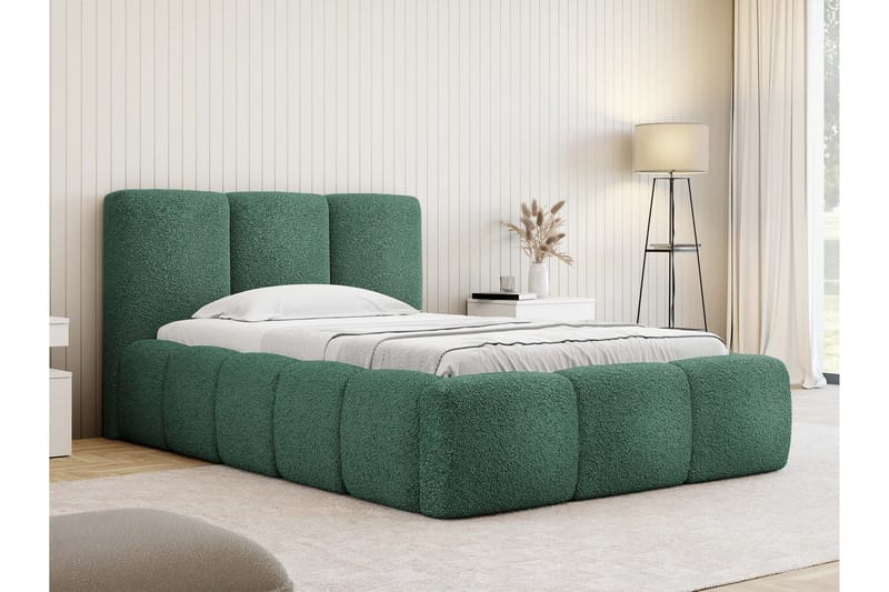 Salvenor Sängram med Förvaring 90x200 cm - Grön - Möbler - Säng - Sängram & sängstomme