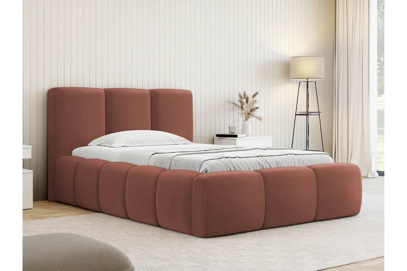 Salvenor Sängram med Förvaring 90x200 cm - Rosa - Möbler - Säng - Sängram & sängstomme