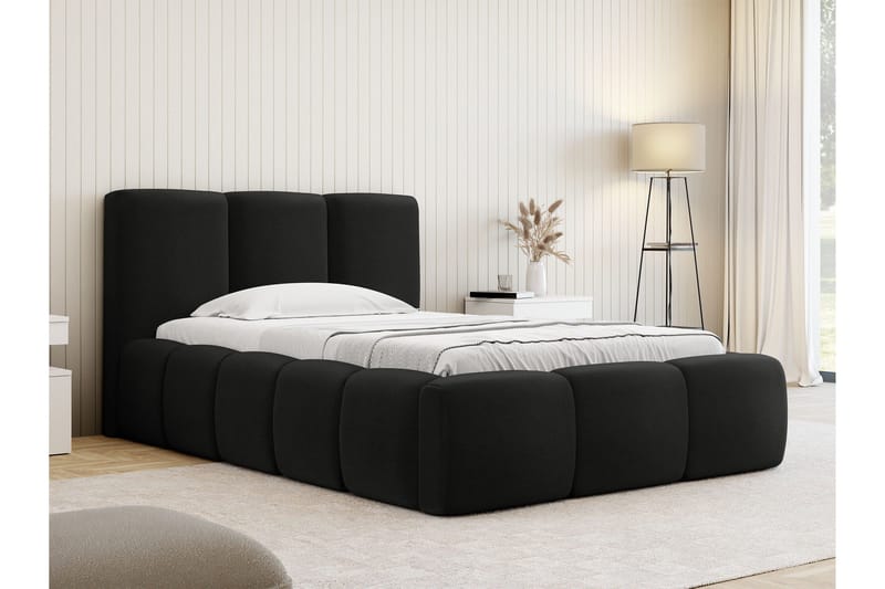 Salvenor Sängram med Förvaring 90x200 cm - Svart - Möbler - Säng - Sängram & sängstomme