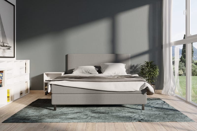 Select No 1 Komplett Sängpaket 140x200 - Ljusgrå/Svart - Möbler - Säng - Komplett sängpaket