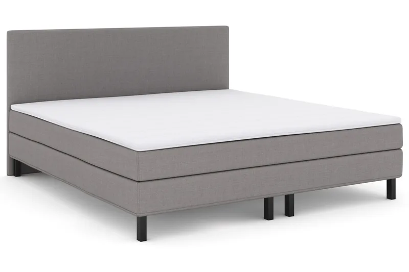 Select No 1 Komplett Sängpaket 210x210 - Ljusgrå/Svart - Möbler - Säng - Komplett sängpaket
