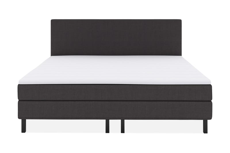 Select No 1 Komplett Sängpaket 210x210, Mörkgrå/Svart