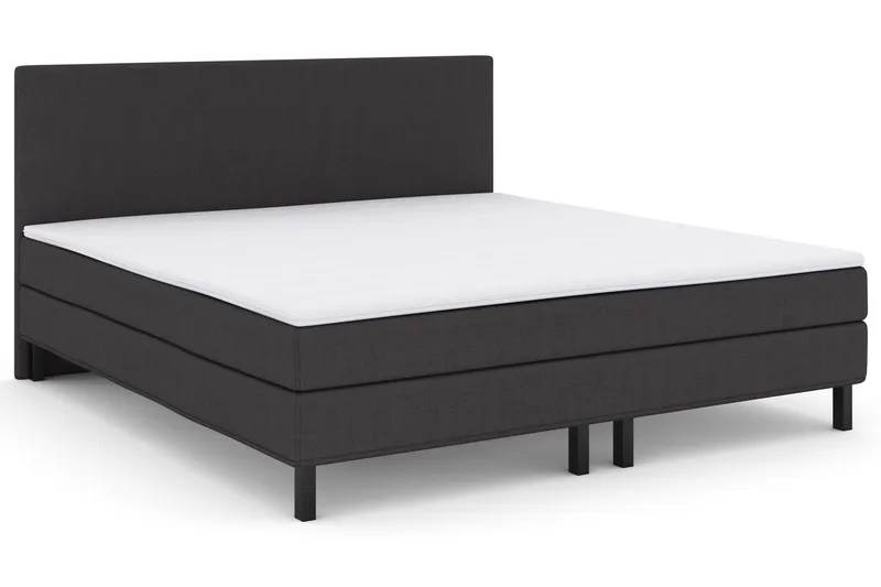 Select No 1 Komplett Sängpaket 210x210 - Mörkgrå/Svart - Möbler - Säng - Komplett sängpaket