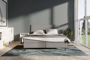 Select No 2 Komplett Sängpaket 180x200 - Ljusgrå/Svart - Möbler - Säng - Komplett sängpaket