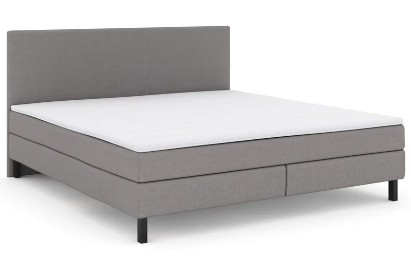 Select No 2 Komplett Sängpaket 210x210 - Ljusgrå/Svart - Möbler - Säng - Komplett sängpaket