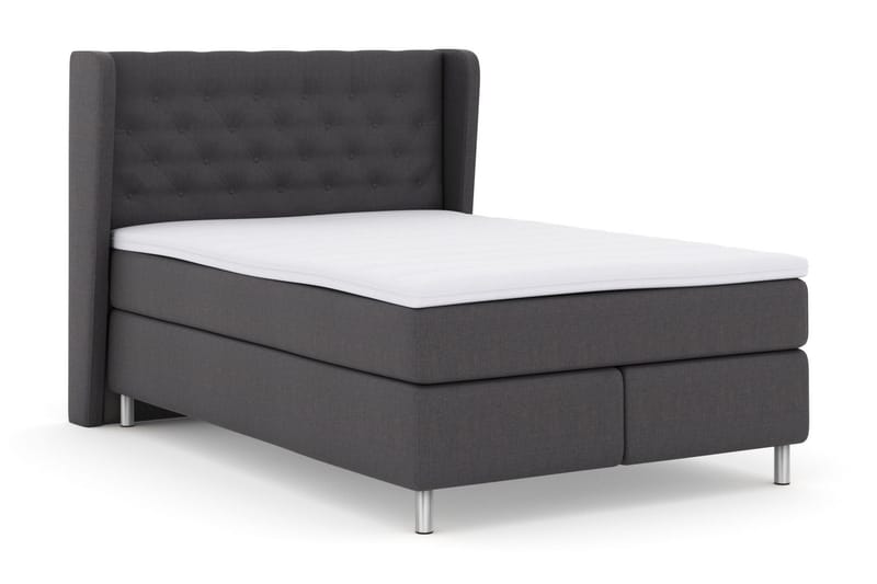 Select No 3 Komplett Sängpaket 140x200 Fast/Medium - Mörkgrå/Metall - Möbler - Säng - Komplett sängpaket