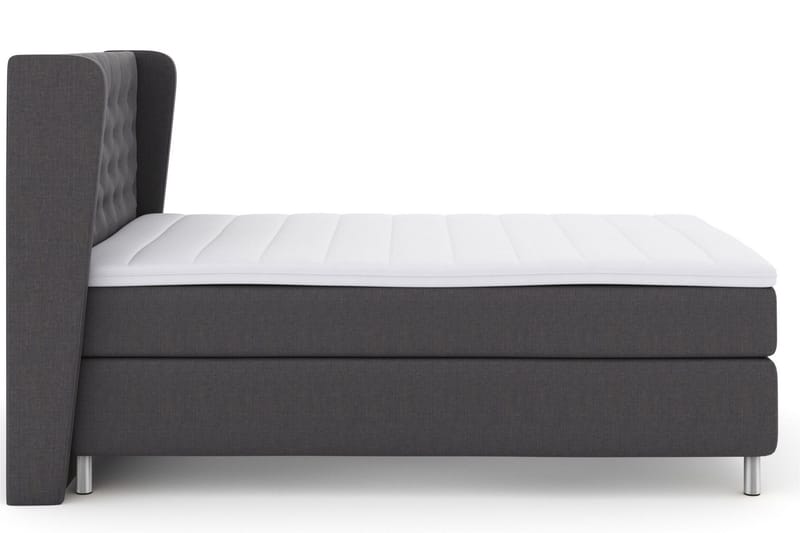 Select No 3 Komplett Sängpaket 140x200 Fast/Medium - Mörkgrå/Metall - Möbler - Säng - Komplett sängpaket