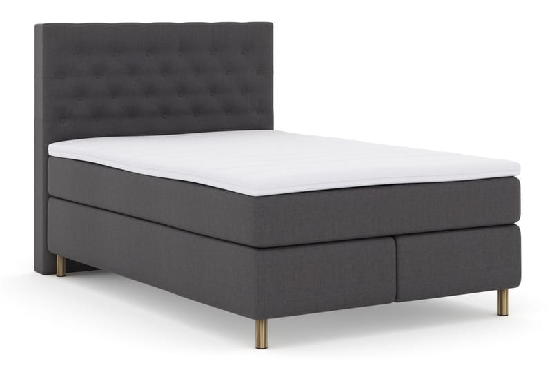 Select No 3 Komplett Sängpaket 140x200 Medium - Mörkgrå/Koppar - Möbler - Säng - Komplett sängpaket
