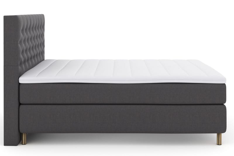 Select No 3 Komplett Sängpaket 160x200 Fast - Mörkgrå/Koppar - Möbler - Säng - Komplett sängpaket