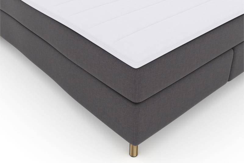 Select No 3 Komplett Sängpaket 160x200 Fast - Mörkgrå/Koppar - Möbler - Säng - Komplett sängpaket