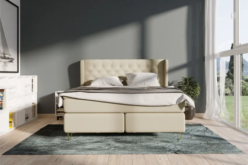 Select No 3 Komplett Sängpaket 180x200 Fast - Beige/Koppar - Möbler - Säng - Komplett sängpaket