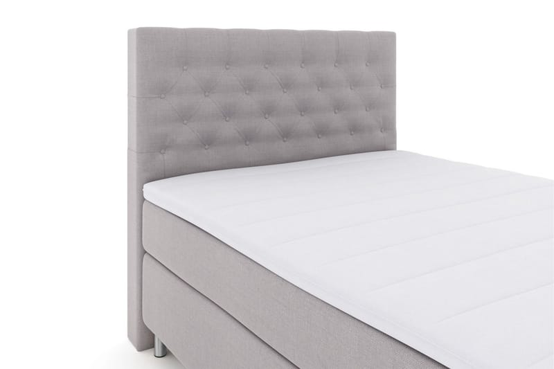 Select No 3 Kontinentalsäng 140x200 Fast - Ljusgrå/Metall - Möbler - Säng - Kontinentalsäng
