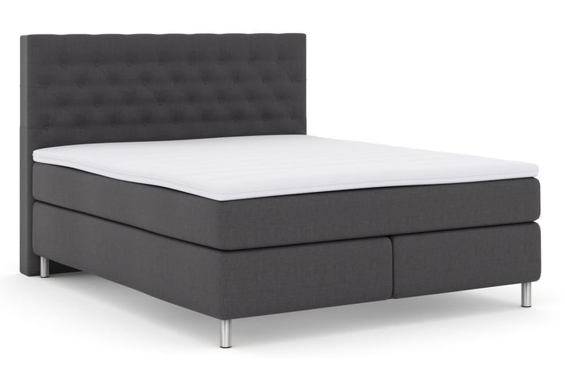 Select No 3 Kontinentalsäng 180x200 Fast - Mörkgrå/Metall - Möbler - Säng - Kontinentalsäng