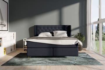 Select No 4 Komplett Sängpaket 140x200 Fast - Blå/Silver - Möbler - Säng - Komplett sängpaket
