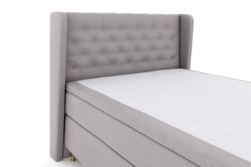 Select No 4 Komplett Sängpaket 140x200 Fast/Medium - Ljusgrå/Guld - Möbler - Säng - Komplett sängpaket