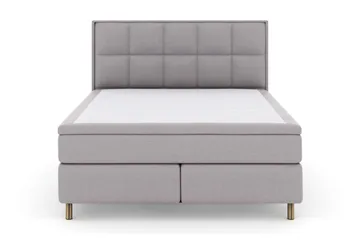 Select No 4 Komplett Sängpaket 160x200 Medium - Ljusgrå/Koppar - Möbler - Säng - Komplett sängpaket
