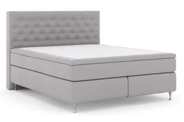 Select No 4 Komplett Sängpaket 180x200 Fast - Ljusgrå/Silver - Möbler - Säng - Komplett sängpaket