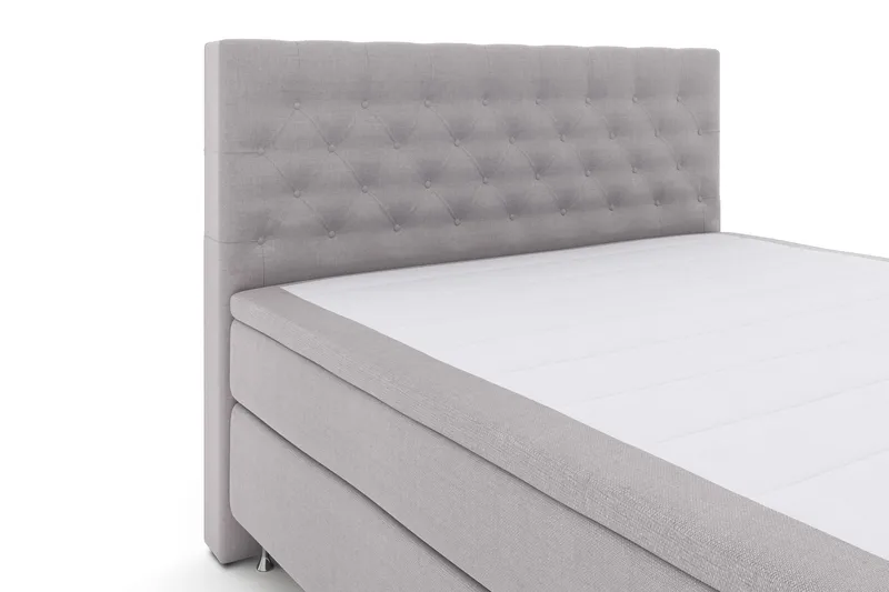 Select No 4 Komplett Sängpaket 180x200 Fast - Ljusgrå/Silver - Möbler - Säng - Komplett sängpaket