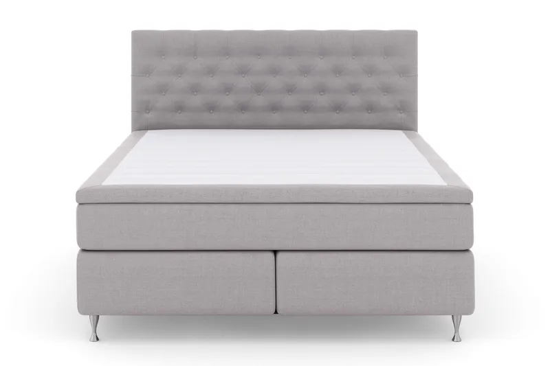 Select No 4 Komplett Sängpaket 180x200 Fast - Ljusgrå/Silver - Möbler - Säng - Komplett sängpaket