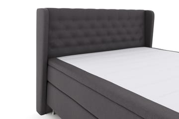 Select No 4 Komplett Sängpaket 180x200 Fast - Mörkgrå/Silver - Möbler - Säng - Komplett sängpaket