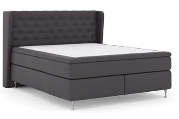 Select No 4 Komplett Sängpaket 180x200 Fast - Mörkgrå/Silver - Möbler - Säng - Komplett sängpaket