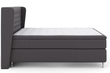 Select No 4 Komplett Sängpaket 180x200 Fast - Mörkgrå/Silver - Möbler - Säng - Komplett sängpaket