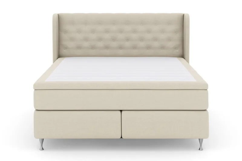 Select No 4 Komplett Sängpaket 180x200 Medium, Beige/Silver