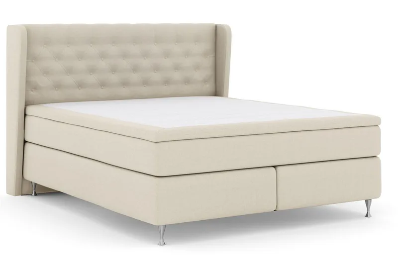 Select No 4 Komplett Sängpaket 180x200 Medium - Beige/Silver - Möbler - Säng - Komplett sängpaket