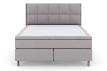 Select No 4 Komplett Sängpaket 180x200 Medium - Ljusgrå/Koppar - Möbler - Säng - Komplett sängpaket