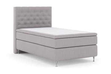 Select No 5 Komplett Sängpaket 120x200 Fast Latex - Ljusgrå/Silver - Möbler - Säng - Komplett sängpaket