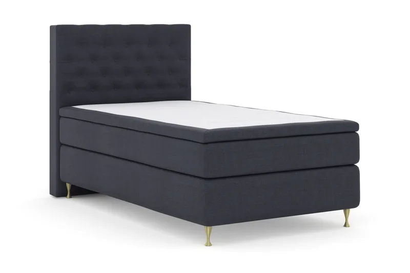 Select No 5 Komplett Sängpaket 120x200 Medium Latex - Blå/Guld - Möbler - Säng - Komplett sängpaket