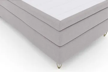 Select No 5 Komplett Sängpaket 120x200 Medium Latex - Ljusgrå/Metall V-form - Möbler - Säng - Komplett sängpaket