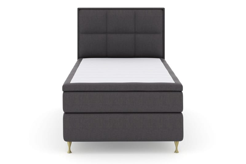 Select No 5 Komplett Sängpaket 120x200 Medium Watergel - Mörkgrå/Guld - Möbler - Säng - Komplett sängpaket