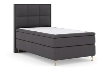 Select No 5 Komplett Sängpaket 120x200 Medium Watergel - Mörkgrå/Guld - Möbler - Säng - Komplett sängpaket