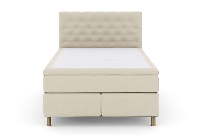Select No 5 Komplett Sängpaket 140x200 Fast/Medium Watergel, Beige/Koppar