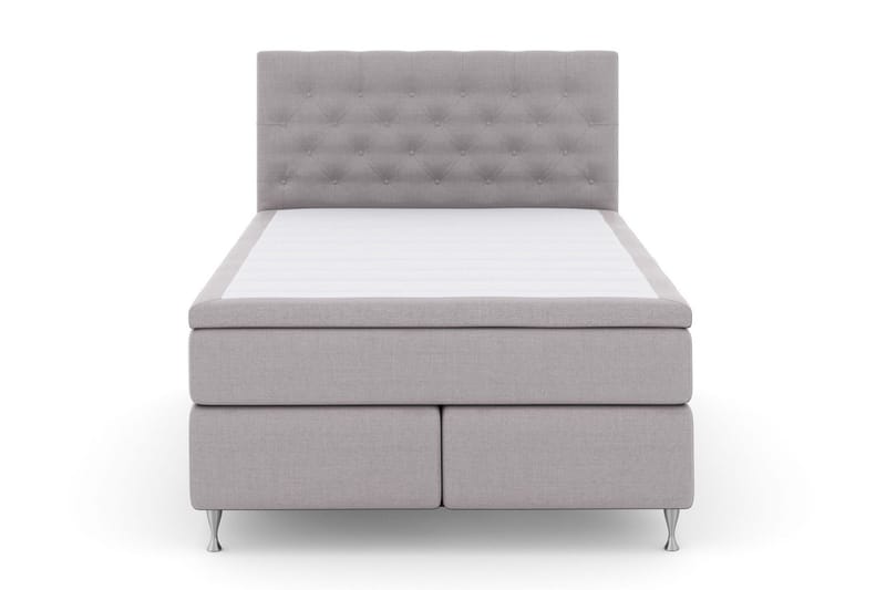 Select No 5 Komplett Sängpaket 140x200 Medium Latex, Ljusgrå/Silver