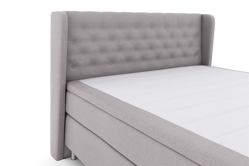 Select No 5 Komplett Sängpaket 160x200 Fast/Medium Latex - Ljusgrå/Metall - Möbler - Säng - Komplett sängpaket
