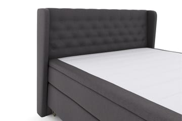 Select No 5 Komplett Sängpaket 160x200 Fast/Medium Watergel - Mörkgrå/Metall V-form - Möbler - Säng - Komplett sängpaket
