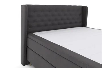 Select No 5 Komplett Sängpaket 180x200 Fast Latex - Mörkgrå/Guld - Möbler - Säng - Komplett sängpaket