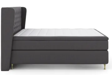Select No 5 Komplett Sängpaket 180x200 Fast Latex - Mörkgrå/Guld - Möbler - Säng - Komplett sängpaket