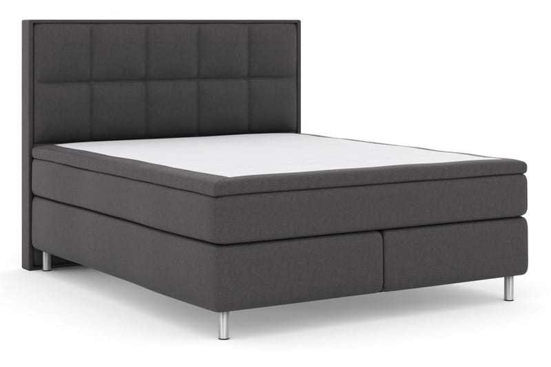 Select No 5 Komplett Sängpaket 180x200 Fast Latex - Mörkgrå/Metall - Möbler - Säng - Komplett sängpaket
