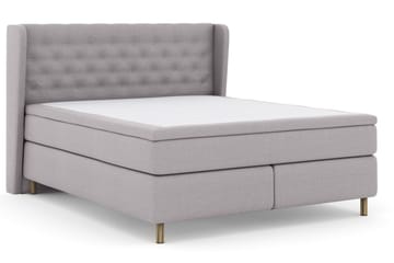 Select No 5 Komplett Sängpaket 180x200 Fast Watergel - Ljusgrå/Koppar - Möbler - Säng - Komplett sängpaket
