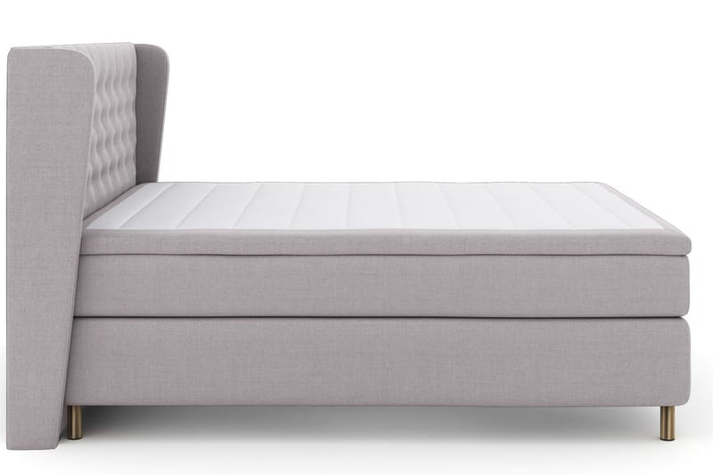 Select No 5 Komplett Sängpaket 180x200 Fast Watergel - Ljusgrå/Koppar - Möbler - Säng - Komplett sängpaket
