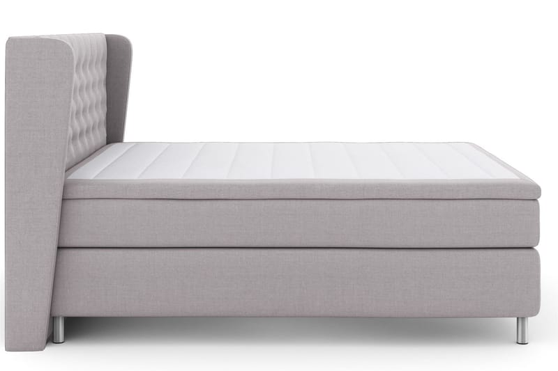 Select No 5 Komplett Sängpaket 180x200 Fast Watergel - Ljusgrå/Metall - Möbler - Säng - Komplett sängpaket