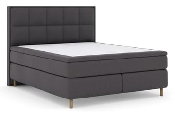 Select No 5 Komplett Sängpaket 180x200 Fast Watergel - Mörkgrå/Koppar - Möbler - Säng - Komplett sängpaket